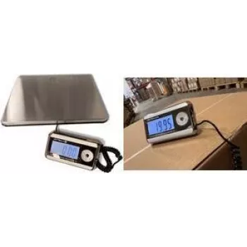 Little Balance LB 8371 Pro e-200 digitalna tehtnica za pakete, nosilnost 200 kg, odčitljivost 50 g, platforma iz nerjavnega jekla, ločen LCD zaslon