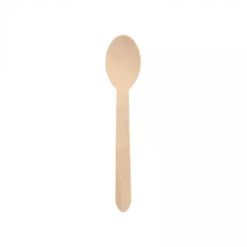 PAPSTAR pure lesena žlica, 157 mm, brezovo leso, naravno svetla, 500 kosov, biorazgradljiva 86941