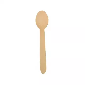 PAPSTAR pure lesena žlica, 157 mm, brezovo leso, naravno svetla, 500 kosov, biorazgradljiva 86941