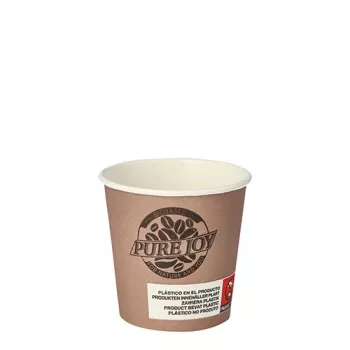 PAPSTAR Pure Joy papirnati lončki za pitje, 0,1 l, Ø 6 cm, prevlečeni s PLA (87866)