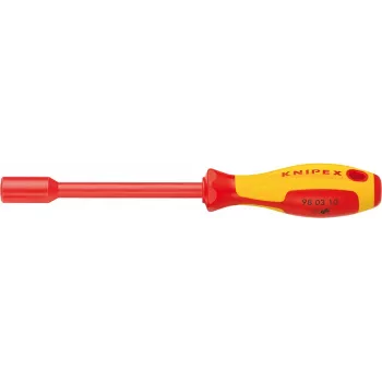 KNIPEX 98 03 13 izvijač z nastavkom za vtičnice, 13 mm šestrobni nastavek, krom-vanadijevo jeklo, 235 mm