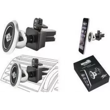 WEDO Dock-it Premium Mini magnetno avtomobilsko držalo za prezračevalnik za pametne telefone, črna/srebrna 60 15054