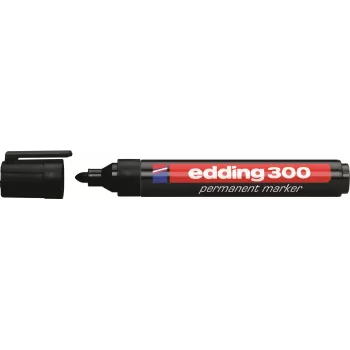 Edding 300-E4 set markerjev, 4 kosi, črn/moder/zelen/rdeč 4-300-4
