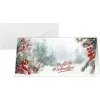 SIGEL DS645 božična voščilnica Scandinavian Snow, DIN lang ležeče, 250 g/m² bel karton, brizgalni/laserski/kopirni, 1 kos