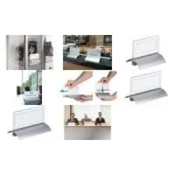 DURABLE PRESENTER DE LUXE namizna tablica z imenom A4 ležeče 105x297 mm prozorna 820319