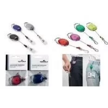 DURABLE Jojo STYLE držalo za izkaznico z vzmetnim kavljem 832704, rumeno