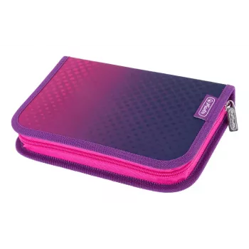 HERLITZ peresnica Dip Dye roza/vijolična, 31 delov, poliester, 205 x 140 x 38 mm, 2 zavihka, zadrga 400205910