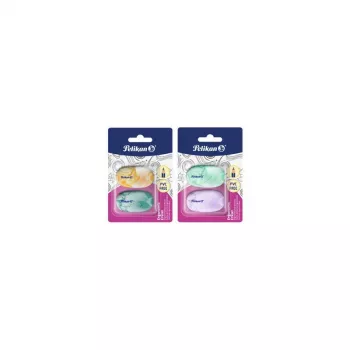 Pelikan ergonomska plastična radirka brez PVC, 2 kosa v blister pakiranju 400207753