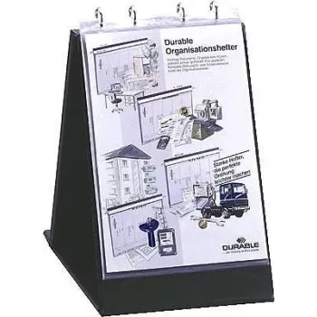 DURABLE flipchart ovitki A3 ležeče, paket 10, prozorni proti bleščanju 857719