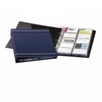 DURABLE VISIFIX 400 obročna mapa za vizitke A4, 400 kartic, črna 238858
