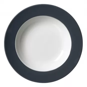Ritzenhoff & Breker Doppio globoki krožnik antracit 220 mm, porcelan, set 6 kosov 430219