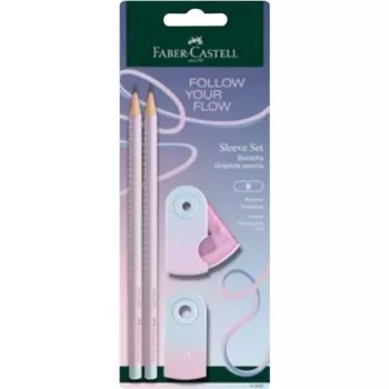 Faber-Castell GRIP Flow Edition pisalni set, Blushing Sky, 2 svinčnika (B) 117007