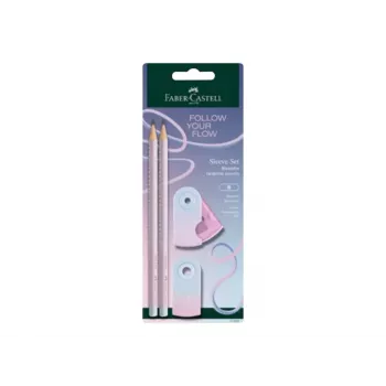 Faber-Castell GRIP Flow Edition pisalni set, Blushing Sky, 2 svinčnika (B) 117007