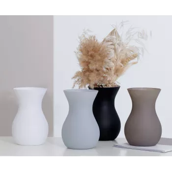 Ritzenhoff & Breker ANNALENA vaza za rože iz mat črnega stekla, stožčasta, 180 mm 816693