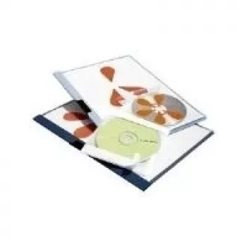 Durable CD/DVD FIX samolepilni žepi za CD, prozorni, 10 kosov