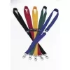 DURABLE tekstilni trak za izkaznice 20 s karabinom, rumen, paket 10 kosov (813704)