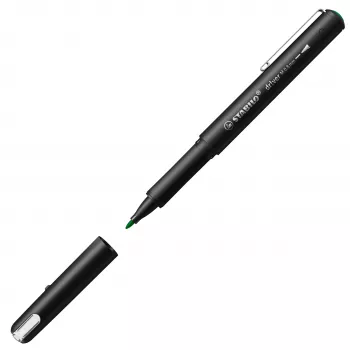 STABILO Fineliner dr!ver, medium, zelen, črnilo na vodni osnovi, ki se ne razmaže in je brez vonja, 1 kos (1089/36)