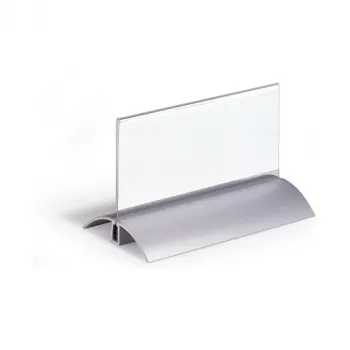 DURABLE PRESENTER DE LUXE namizna tablica z imenom, dvostranska, vložek 61 x 150 mm, prosojen akril, 2 kosa 820119