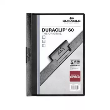 DURABLE DURACLIP 60 A4 spenjalnik črn (paket 25 kosov) 220901