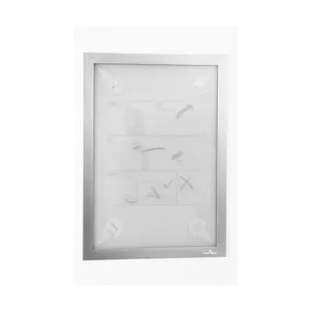 DURABLE DURAFRAME WALLPAPER A4 samolepilni informacijski okvir, srebrn, 484323