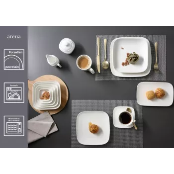 Ritzenhoff & Breker ARENA desertni krožnik 210 mm porcelan, 6-delni set 583748