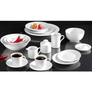 RITZENHOFF & BREKER Snap by R & B Bianco desertni krožniki, porcelan, beli, 190 mm, 6-delni set 78060