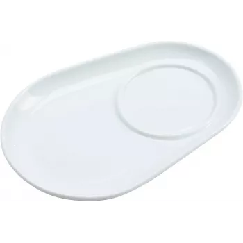 Ritzenhoff & Breker BIANCO ovalni podstavki iz porcelana, 125 x 180 x 20 mm, beli, 6 kosov 425895