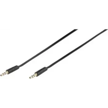 Vivanco 46/10 03FG avdio povezovalni kabel 3,5mm jack na 3,5mm jack 0,3m črn 46130