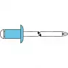 GESIPA slepa zakovica nerjavno jeklo A2 5x8mm ploska okrogla glava območje oprijema 2-4mm (6330924) 6330924 LEGIERUNGSZUSCHL