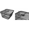 FISCHER PLUS Safe zadnja kolesarska košara, fina jeklena mreža, črna, 24 L, 10 kg 50655