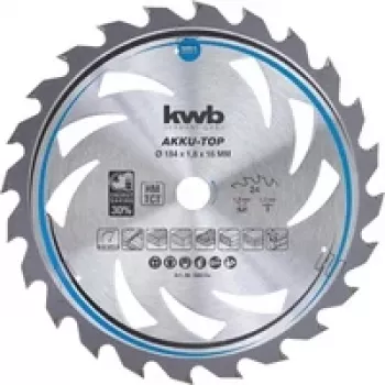 kwb 586154 karbidna krožna žaga 184 x 16 x 1,2 mm, 24 zob