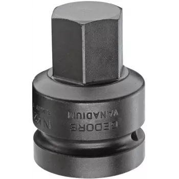GEDORE 1 inch pogon 27 mm šestrobna udarna nasadna ključna glava, dolžina 60 mm, fosfatirana 1956582