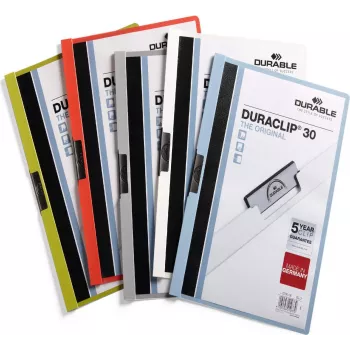 DURABLE DURACLIP 30 A4 sponka za dokumente modra (paket 25 kosov) 220057