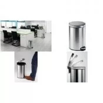 DURABLE smetnjak iz nerjavnega jekla 12L okrogel 340123