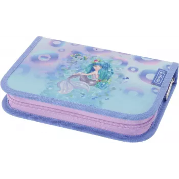 Herlitz Mystic Mermaid napolnjena peresnica, 31 delov, modro-roza, poliester 300001564