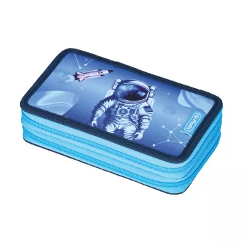 Herlitz dvojna peresnica Cosmic Explorer, 23 delov, 2 zadrgi, barvna notranja podloga 400197545