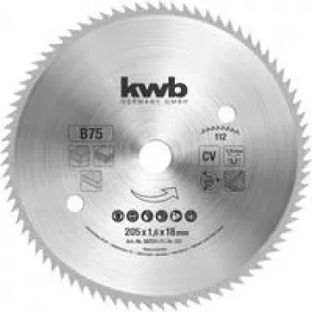 KWB 587511 list krožne žage 205 mm x 18 mm izvrtina, 40 zob, TCT, za les