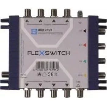 WISI FLEXSWITCH DXR0508 multiswitch 5 v 8, napajan s strani sprejemnikov, pasivno kaskadno