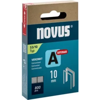 Novus tip 53 fine žične sponke A 10 mm super trdo pocinkano jeklo 800 kosov 042-0778
