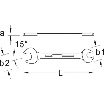 GEDORE dvojni vijačni ključ 19x22 mm (6066770)