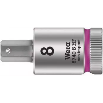 Wera Zyklop 8740 B HF 3/8 inch nasadni ključ za notranji 6-kotnik, 8 mm, s funkcijo zadrževanja 05003039001