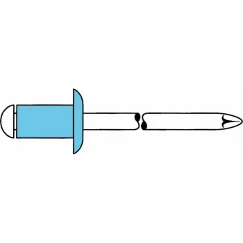 GESIPA slepe zakovice nerjavno jeklo 4 x 14 mm kupolasta glava, 500 kosov 6330533 LEGIERUNGSZUSCHL