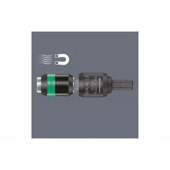 Wera 05052501001 držalo za nastavke z vpenjalom Rapidaptor za hitro menjavo, 1/4 inch šestrobni pogon, ročaj Kraftform iz več komponent