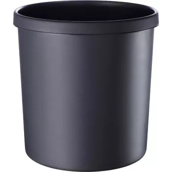 HELIT H6106495 ognjevaren okrogel smetnjak, 18 L, črn