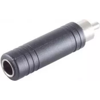 ShiverPeaks avdio adapter, RCA vtič na 6,3-mm mono vtičnico, kovina, nikljan (BS57005)