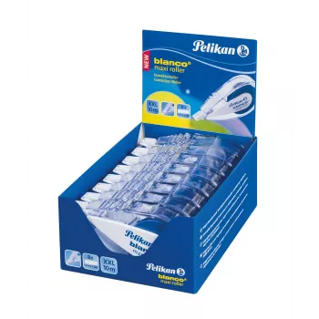 Pelikan blanco Maxi korekcijski valjček, 4,2 mm x 10 m, brez topil, bel 340315