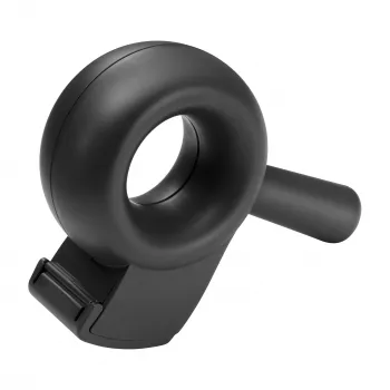HELIT the bagel ročni odvijalnik embalažnega traku, reciklirana plastika, črn, za 50 mm trak, 76 mm jedro H6380095