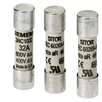 SIEMENS SITOR cilindrična varovalka 80A 660V AC/700V DC gR 22x58mm (3NC2280)