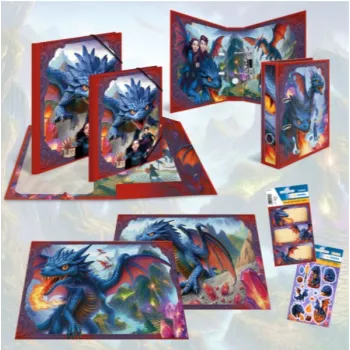 HERMA mapa z vogalno gumo Dragon A3 karton s 3 notranjimi zavihki 20143