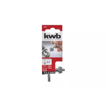 KWB ključ za vpenjalno glavo za zobniške vpenjalne glave, S2, 10 mm zobnik, kaljeno jeklo, črn ročaj 285820